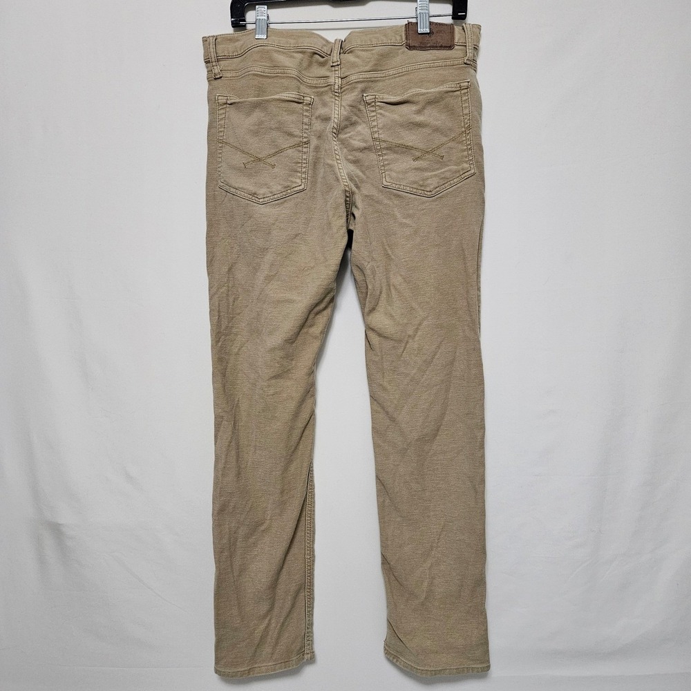 U.S. Polo Assn Tan Slim Straight Jeans W34 L32 Neutral Clean Preppy Core Classic - Picture 2 of 11